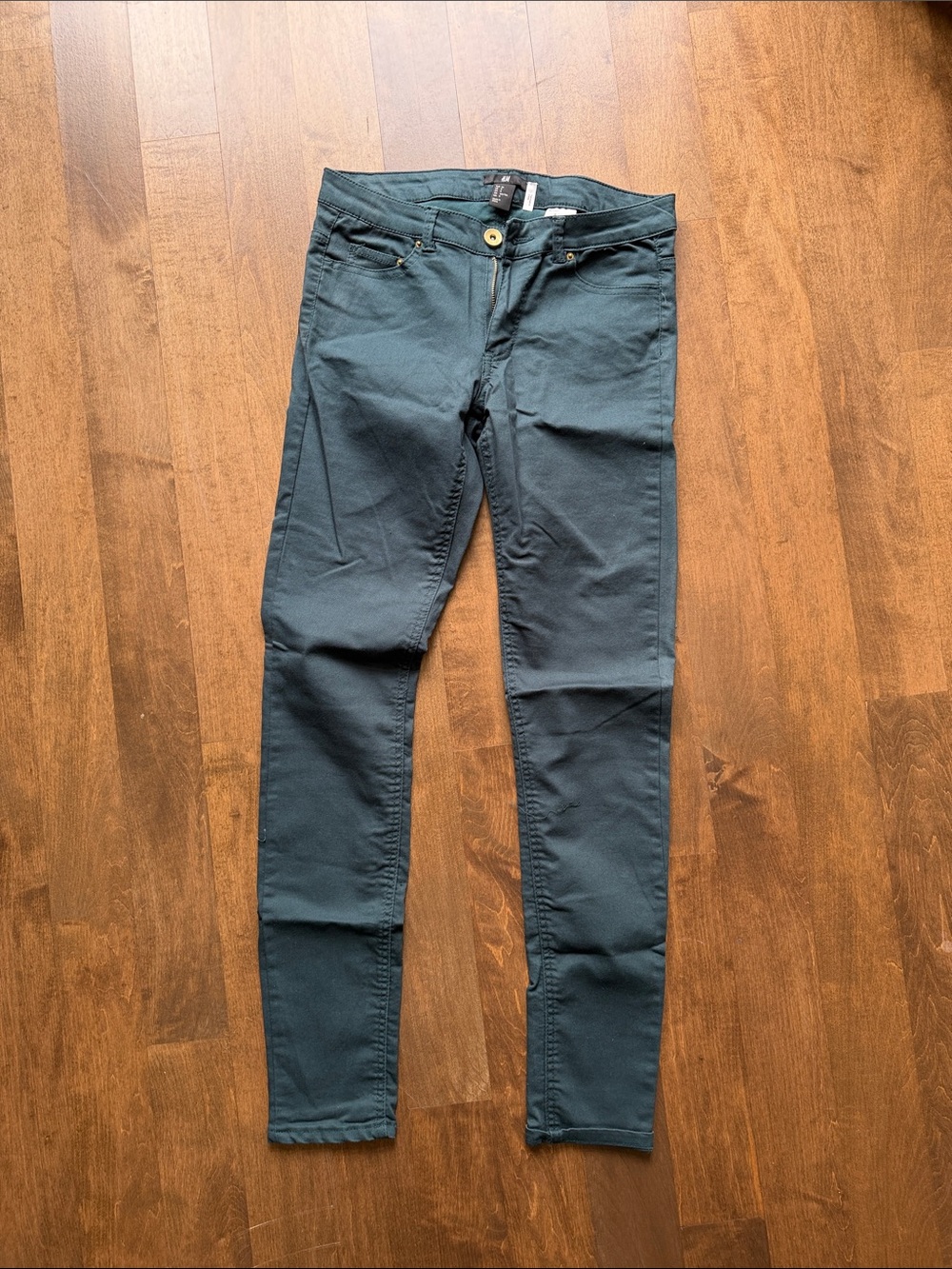H&M Deep Teal Slim Pants